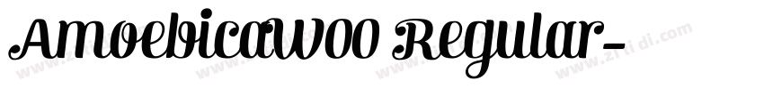 AmoebicaW00 Regular字体转换